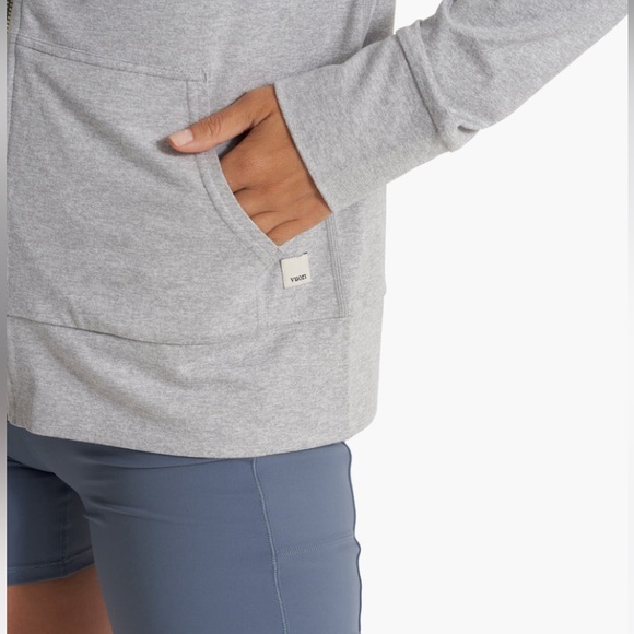 🆕WT! Vuori Halo Performance Hoodie 2.0 Color: Pale Grey Heather - Picture 5 of 10